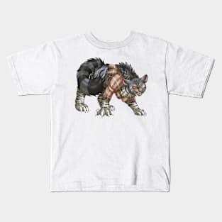 WereCat: Grey Tabby Kids T-Shirt